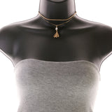 Mi Amore Tassel Necklace-Earring-Set Gold-Tone/Brown