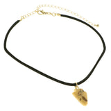 Mi Amore Arrow Head Choker-Necklace Black/Brown