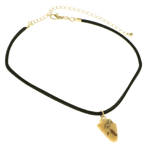 Mi Amore Arrow Head Choker-Necklace Black/Brown