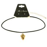 Mi Amore Arrow Head Choker-Necklace Black/Brown