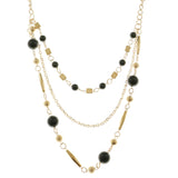 Mi Amore Statement-Necklace Gold-Tone/Black