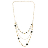 Mi Amore Statement-Necklace Gold-Tone/Black