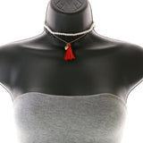 Mi Amore Heart Multiple-Necklace-Set Gold-Tone/Red