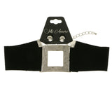 Mi Amore Necklace-Earring-Set Silver-Tone/Black