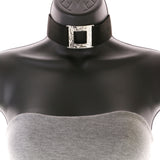 Mi Amore Necklace-Earring-Set Silver-Tone/Black