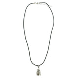 Mi Amore Grenade Adjustable Pendant-Necklace Black & Silver-Tone