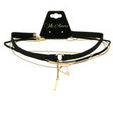 Mi Amore Multiple-Necklace-Set Gold-Tone/Black