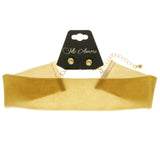 Mi Amore Necklace-Earring-Set Gold-Tone