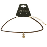 Mi Amore Pineapple Choker-Necklace Brown/Bronze-Tone