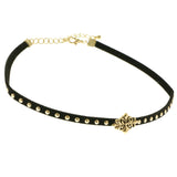 Mi Amore Choker-Necklace Gold-Tone/Black