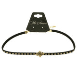 Mi Amore Choker-Necklace Gold-Tone/Black