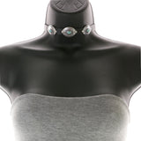 Mi Amore Necklace-Earring-Set Silver-Tone/Blue