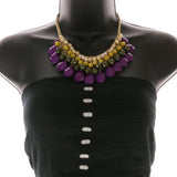 Mi Amore Necklace-Earring-Set Multicolor/Gold-Tone