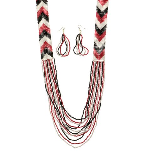 Mi Amore Necklace-Earring-Set Multicolor