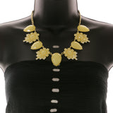 Mi Amore Necklace-Earring-Set Yellow/Gold-Tone