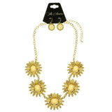 Mi Amore Necklace-Earring-Set Yellow/Gold-Tone