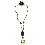 Mi Amore Beaded-Necklace Multicolor/Black