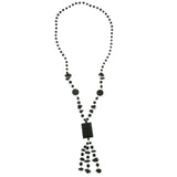 Mi Amore Beaded-Necklace Black/Clear