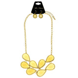 Mi Amore Necklace-Earring-Set Yellow/Gold-Tone