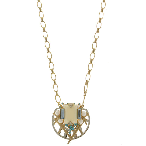 Mi Amore Statement-Necklace Multicolor/Gold-Tone