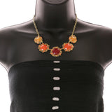 Mi Amore Necklace-Earring-Set Red/Orange
