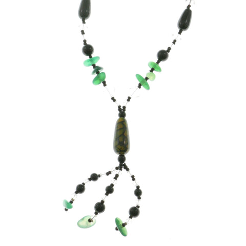 Mi Amore Beaded-Necklace Multicolor/Black