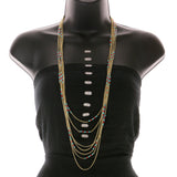 Mi Amore Necklace-Earring-Set Multicolor/Gold-Tone