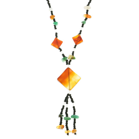 Mi Amore Beaded-Necklace Multicolor/Black
