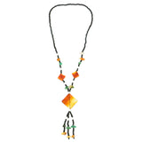 Mi Amore Beaded-Necklace Multicolor/Black