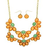 Mi Amore Necklace-Earring-Set Multicolor/Gold-Tone