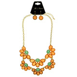 Mi Amore Necklace-Earring-Set Multicolor/Gold-Tone