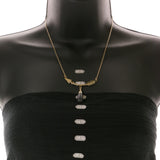 Mi Amore Arrow Pendant-Necklace Black/Gold-Tone