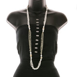Mi Amore Necklace-Earring-Set White/Clear