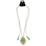Mi Amore Tassel Statement-Necklace Multicolor/Gold-Tone