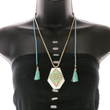 Mi Amore Tassel Statement-Necklace Multicolor/Gold-Tone