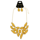 Mi Amore Necklace-Earring-Set Yellow/Gold-Tone