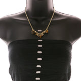 Mi Amore Fashion-Necklace Brown/Gold-Tone