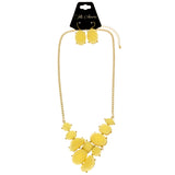 Mi Amore Necklace-Earring-Set Yellow/Gold-Tone