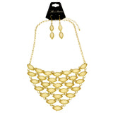 Mi Amore Necklace-Earring-Set Yellow/Gold-Tone