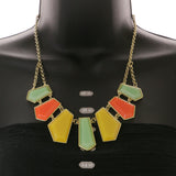Mi Amore Necklace-Earring-Set Multicolor/Gold-Tone