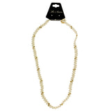 Mi Amore Fashion-Necklace White/Gold-Tone