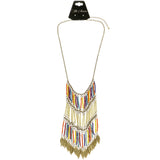 Mi Amore Leaves Fashion-Necklace Multicolor/Gold-Tone