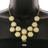 Mi Amore Necklace-Earring-Set Yellow/Gold-Tone