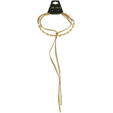 Mi Amore Choker-Necklace Tan/Gold-Tone