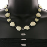 Mi Amore Fashion-Necklace White/Dark-Silver