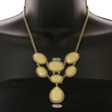 Mi Amore Necklace-Earring-Set Yellow/Gold-Tone