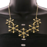 Mi Amore Necklace-Earring-Set Black/Gold-Tone