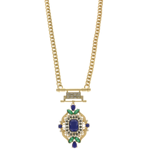 Mi Amore Pendant-Necklace Multicolor/Gold-Tone