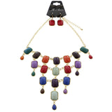 Mi Amore Necklace-Earring-Set Gold-Tone/Multicolor