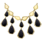 Mi Amore Necklace-Earring-Set Gold-Tone/Black